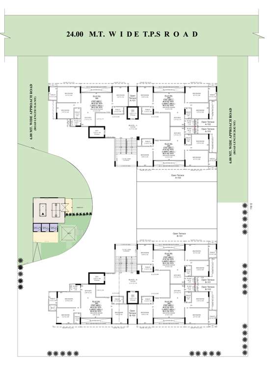  setu Block A & B Cluster Plan for 1st Floor
