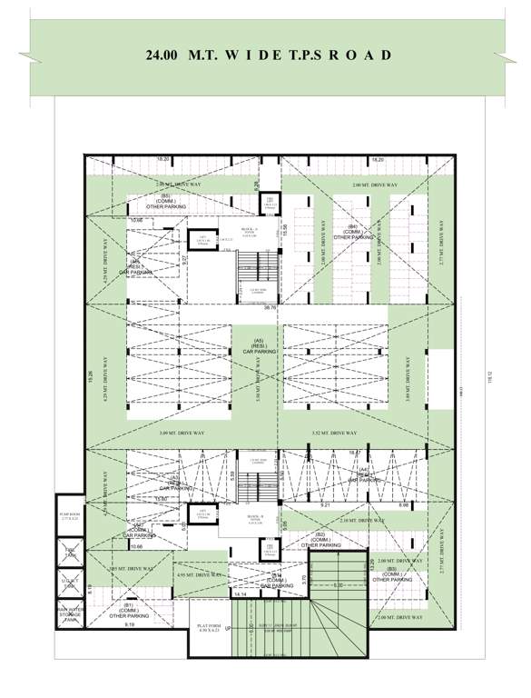  setu Block A & B Cluster Plan for Basement Floor
