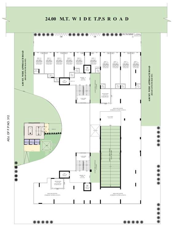  setu Block A & B Cluster Plan for ground Floor