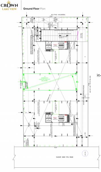  crown-lake-view Block A & B Cluster Plan for ground Floor