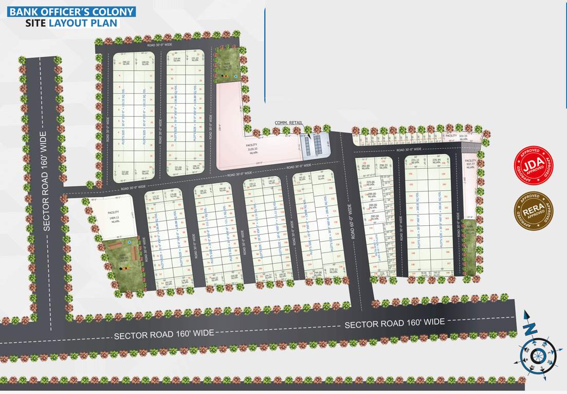  bank officers colony Layout Plan