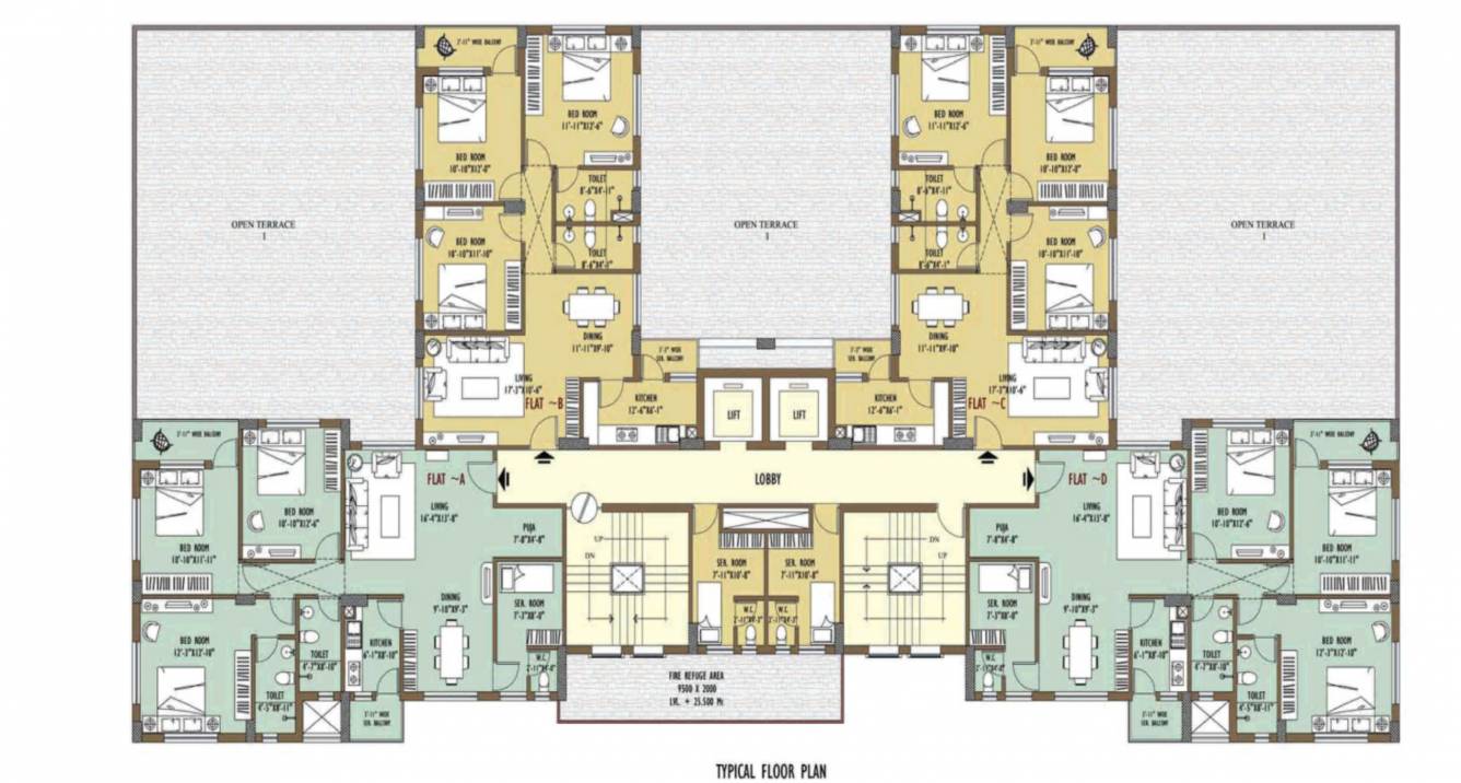  jeevan niketan Jeevan Niketan Cluster Plan from 1st to 13th Floor