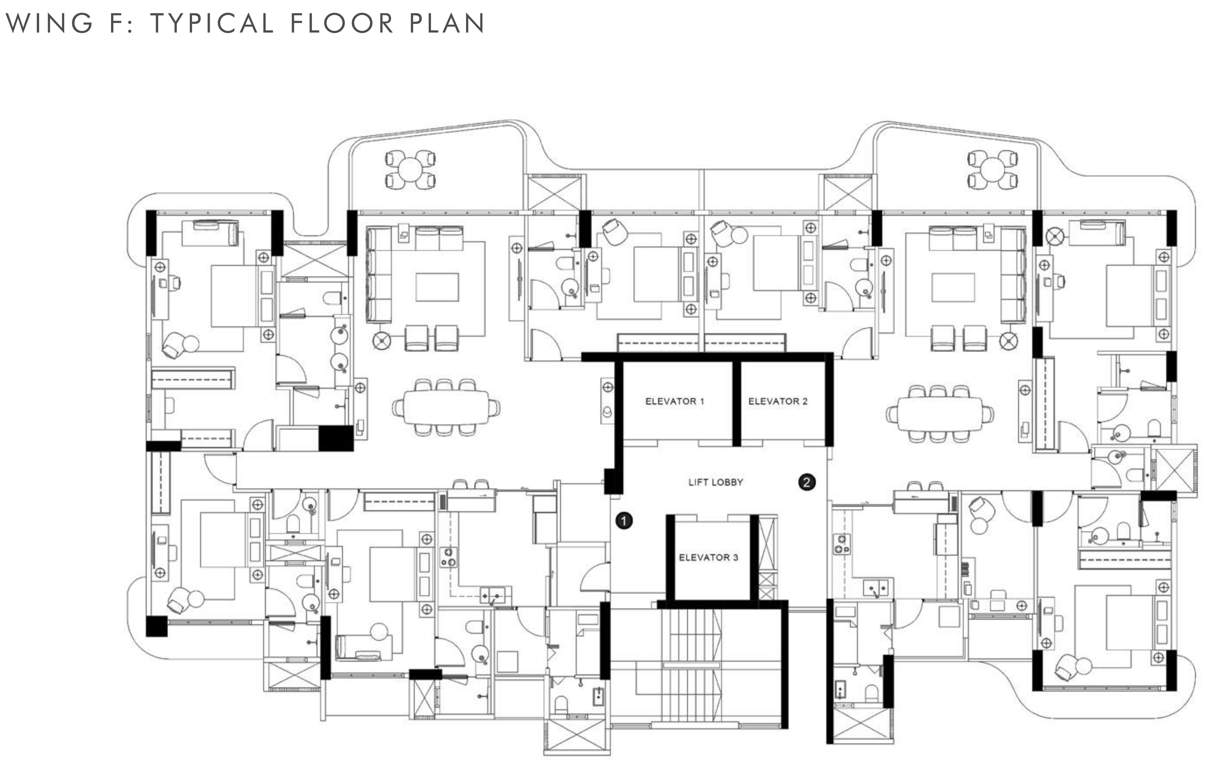  balmoral wing f Rustomjee Balmoral Wing F Cluster Plan
