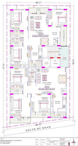  sn-infra Laavanya SN Infra Cluster Plan From 1st To 5th Floor