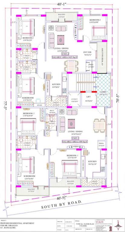  sn infra Laavanya SN Infra Cluster Plan From 1st To 5th Floor