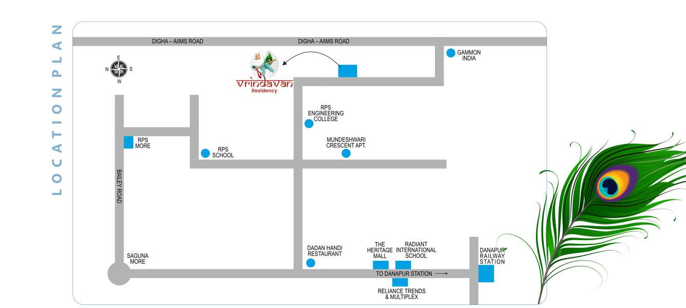  vrindavan residency Location Plan