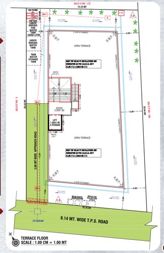  kalptaru Block A Cluster Plan for Terrace Floor
