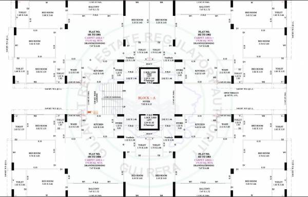  the-sun Block A Cluster Plan from 1st to 10th Floor