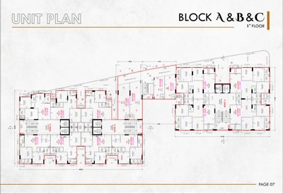  kesar-sky A+B+C Cluster Plan from ground to 1st Floor