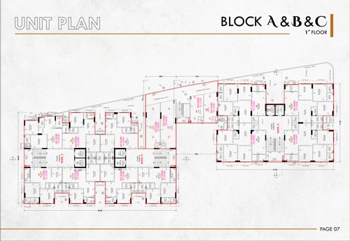  kesar-sky A+B+C Cluster Plan from ground to 1st Floor