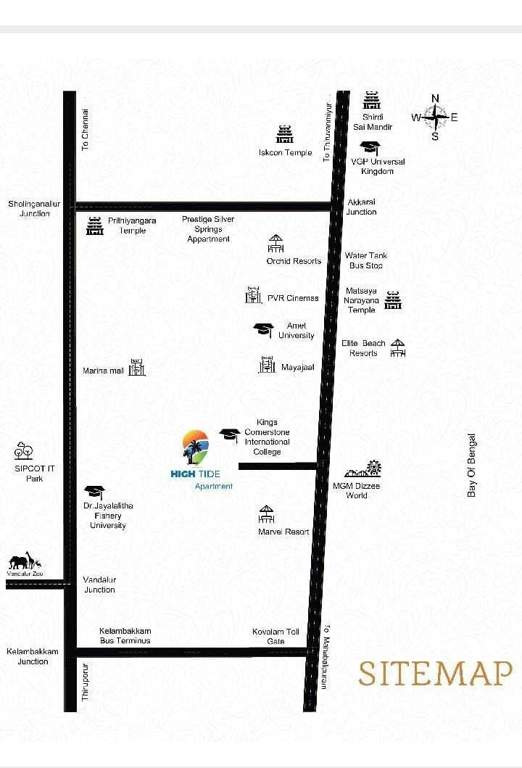  high tide Location Plan