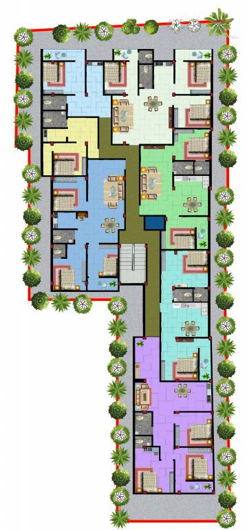  residona Residona Cluster Plan for 3rd Floor