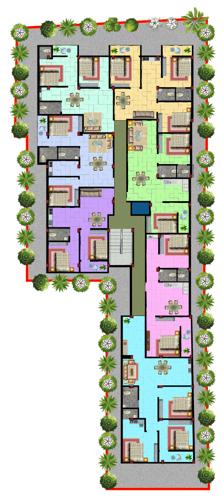  residona Residona Cluster Plan from 1st to 2nd Floor