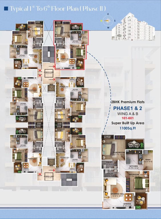 enclave Wing A Cluster Plan