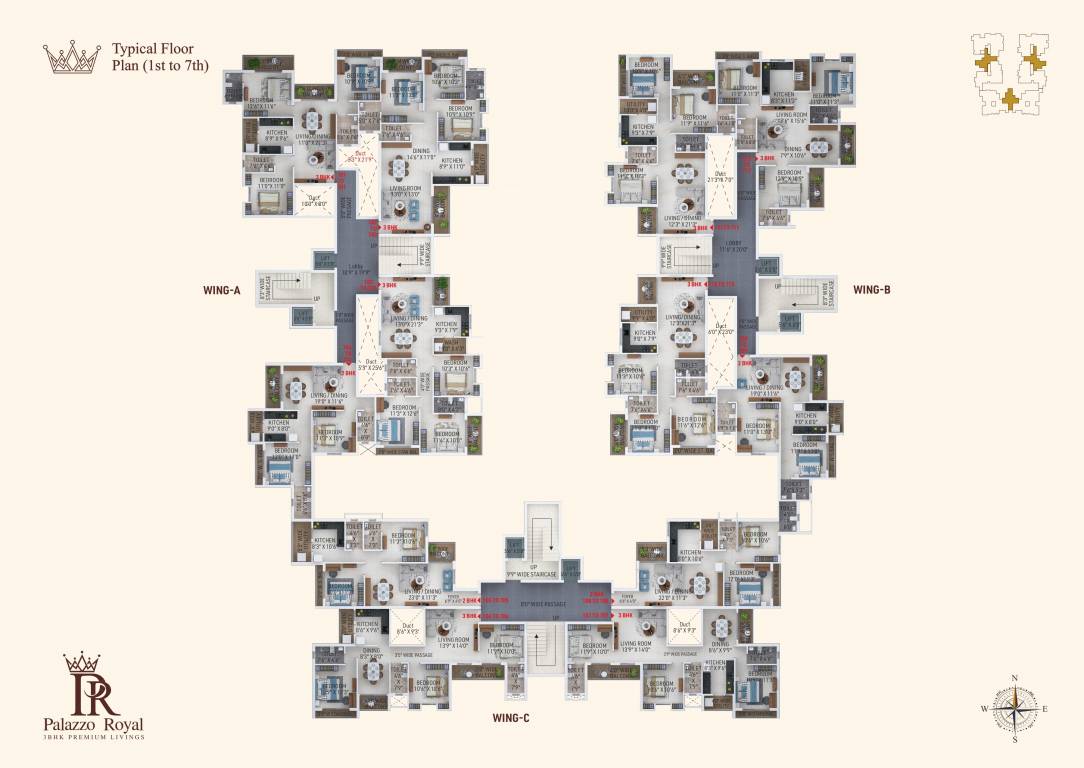 palazzo royal Palazzo Royal Cluster Plan