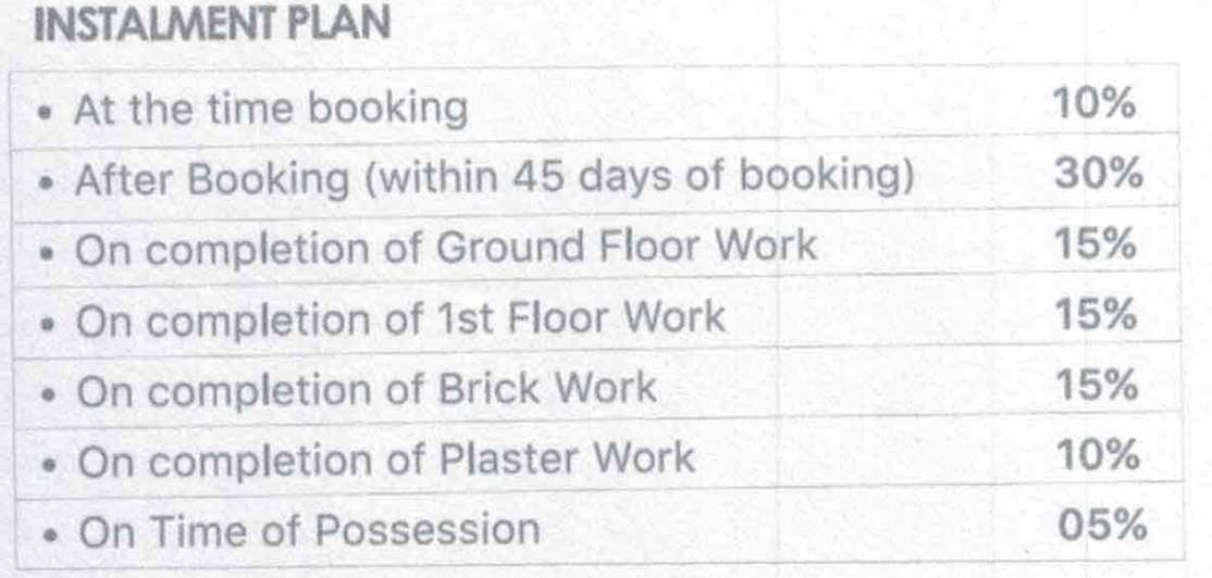 ramashram-complex Construction Linked Payment (CLP) Payment Plan