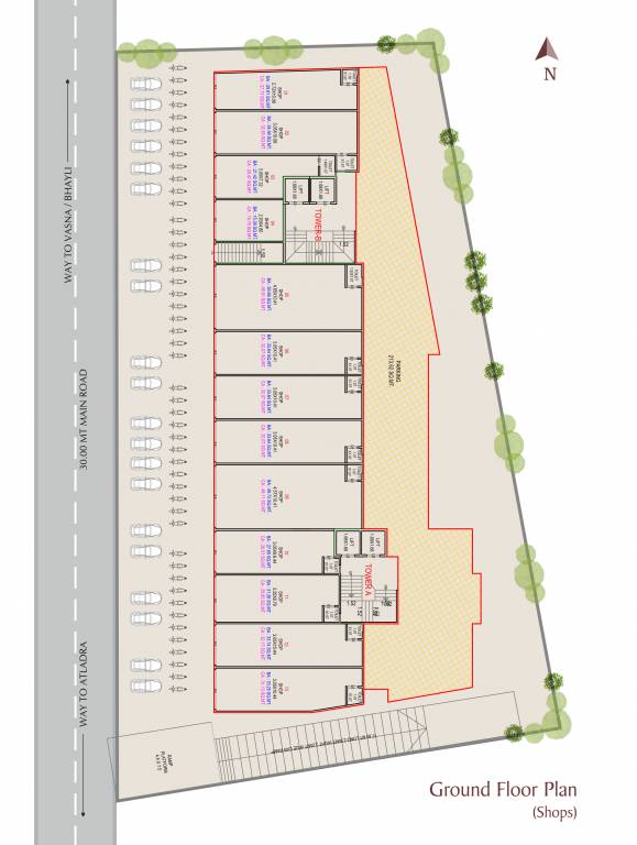  imperial heights A & B Cluster Plan for ground Floor