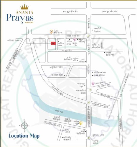 Location Plan ananta-prayas-bunglows Location Plan