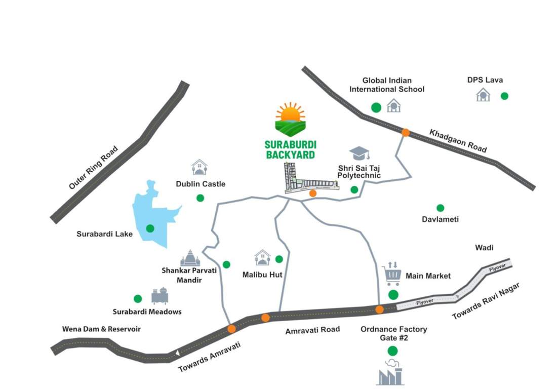  suraburdi backyard Location Plan