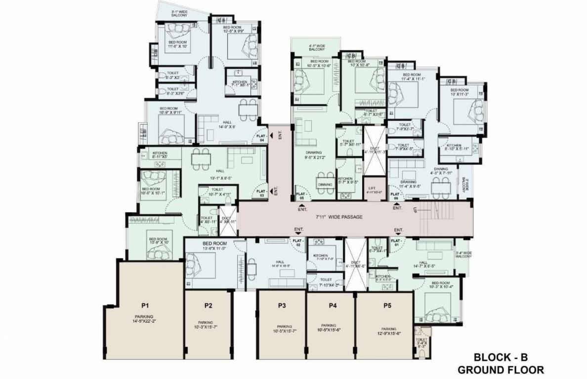  shivam exotica Block B Cluster Plan for ground Floor