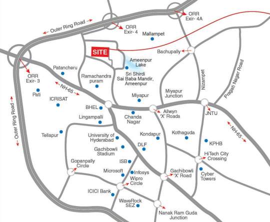  radhe signature Location Plan