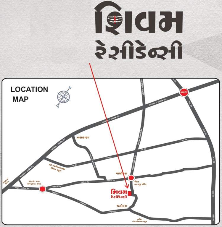  shivam residency Location Plan