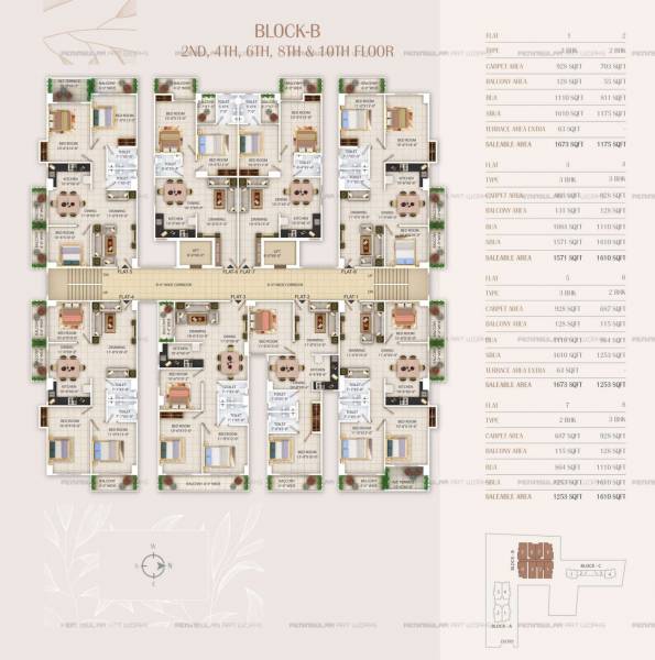  vashundhara-mansion Tower B Cluster Plan
