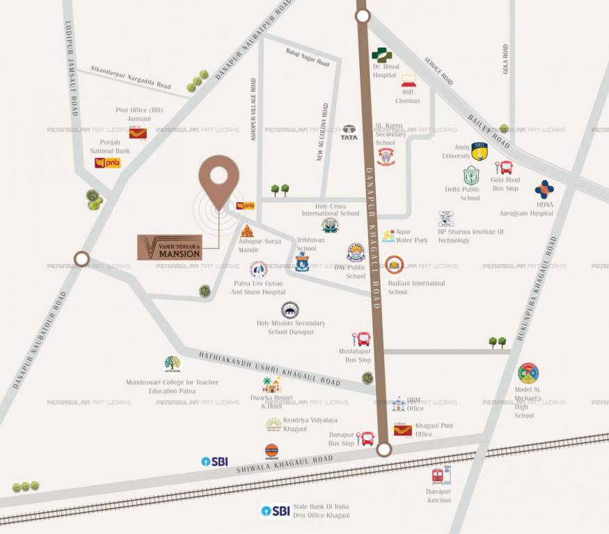 vashundhara mansion Location Plan