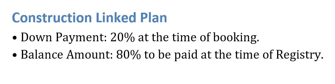 apartments Construction Linked Payment (CLP) Payment Plan