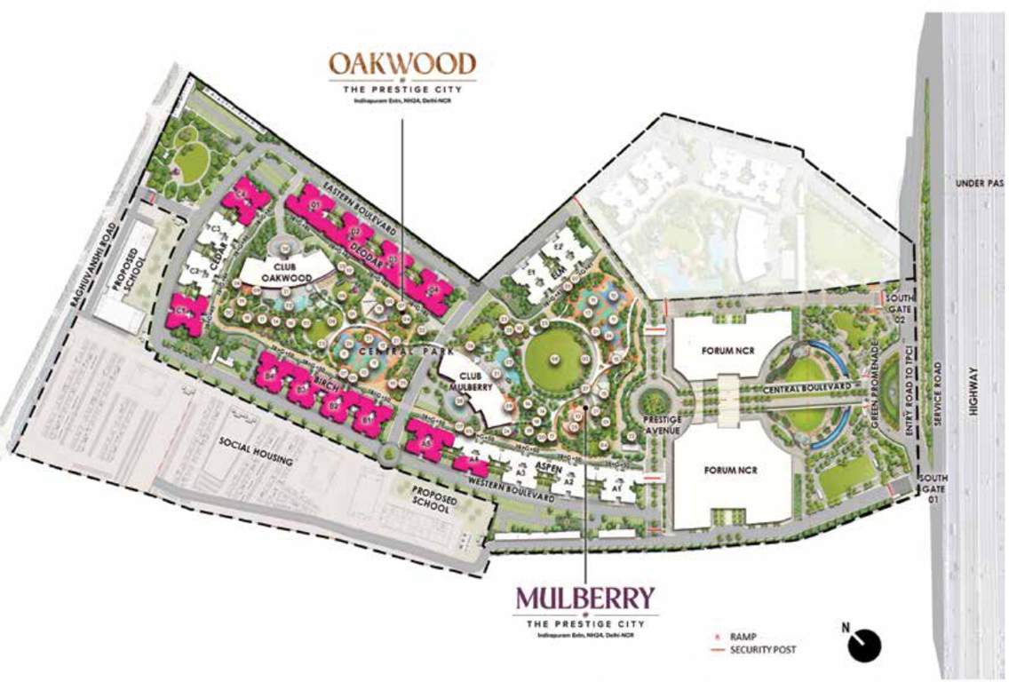  mulberry at the prestige city Master Plan