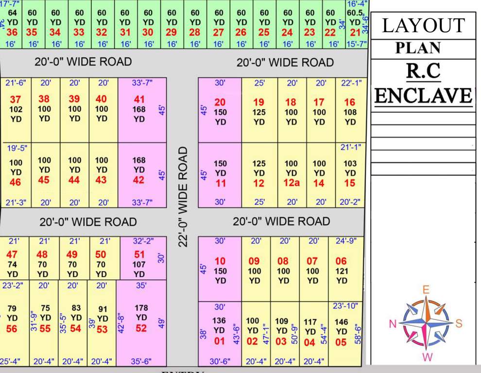  rc enclave Layout Plan