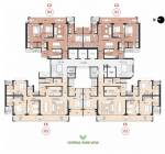 Deodar Block 2 D1 Cluster Plan For Typical Floor  oakwood-at-the-prestige-city Deodar Block 2 D1 Cluster Plan For Typical Floor