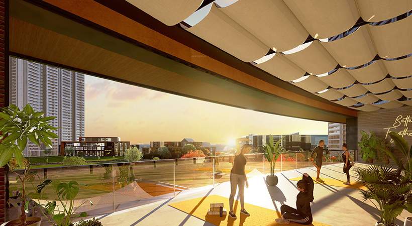  oakwood at the prestige city Yoga/ Meditation Area