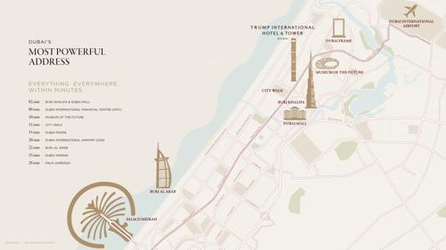 Location Plan trump-international-hotel-and-tower-dubai Location Plan