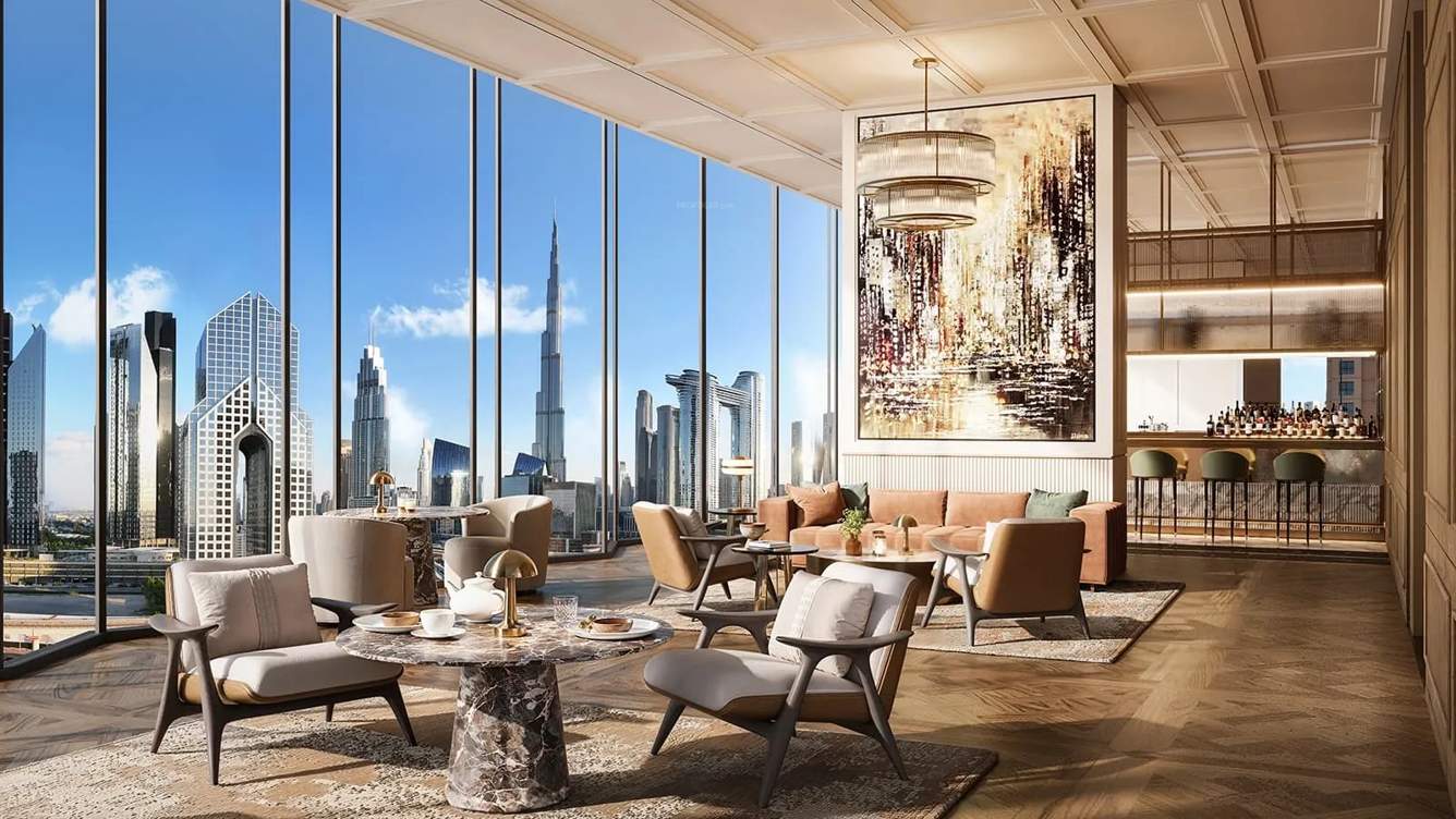  trump international hotel and tower dubai Living Area