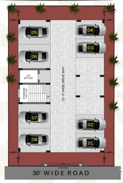  residency Regina Residency Cluster Plan for ground Floor