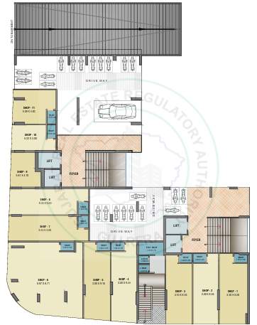  kiran park Block A Cluster Plan for ground Floor