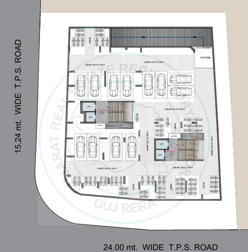  kiran-park Block B Cluster Plan for BasementFloor