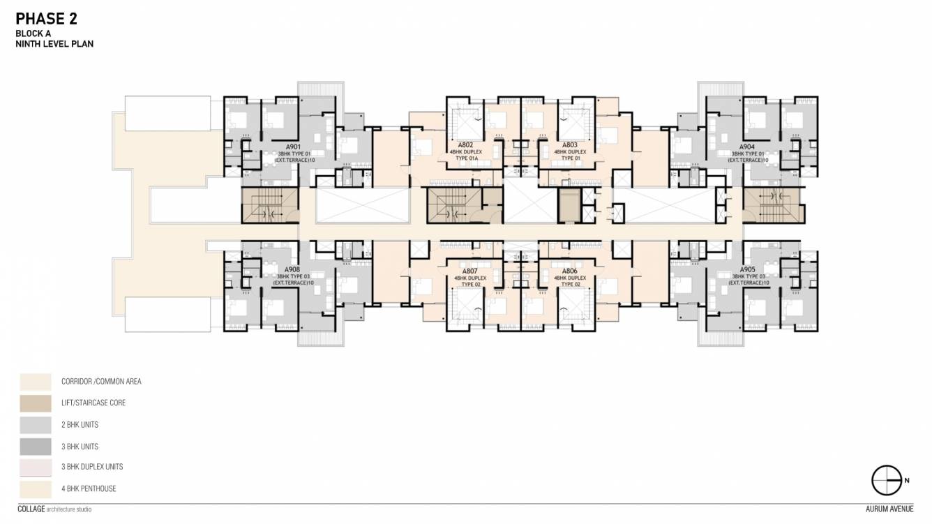  aurum avenue WING A Cluster Plan