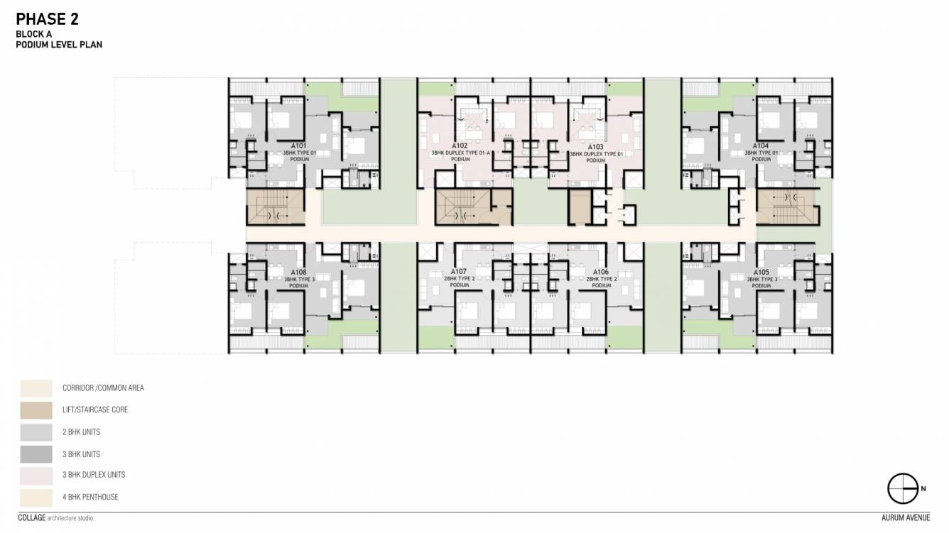  aurum avenue WING A Cluster Plan