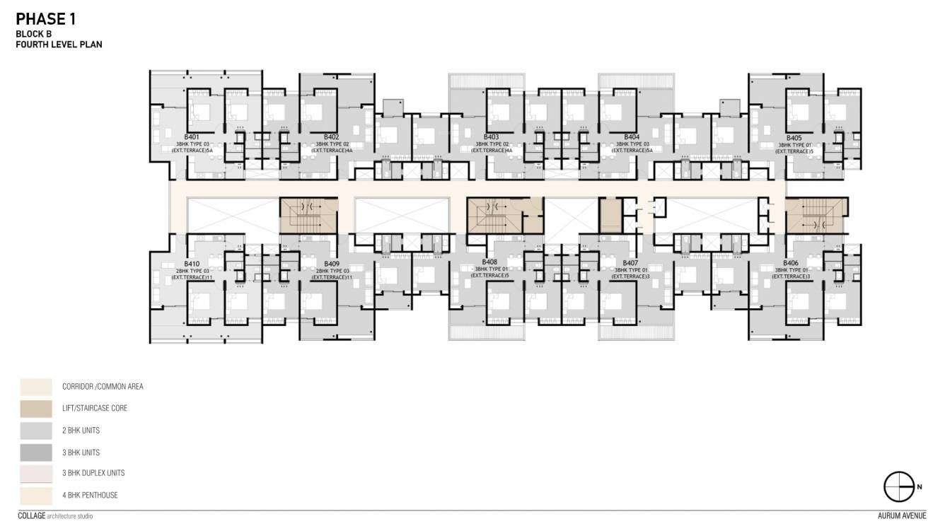  aurum avenue WING B Cluster Plan