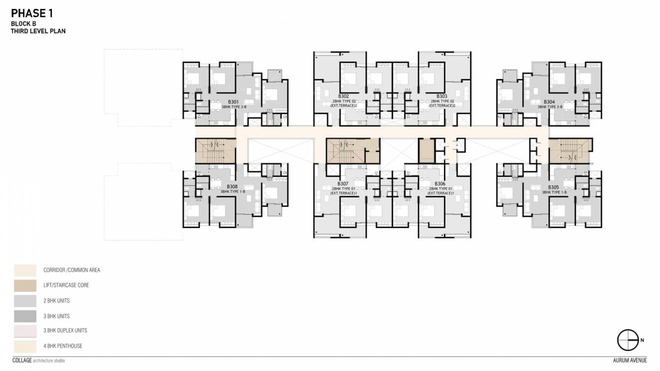  aurum avenue WING B Cluster Plan