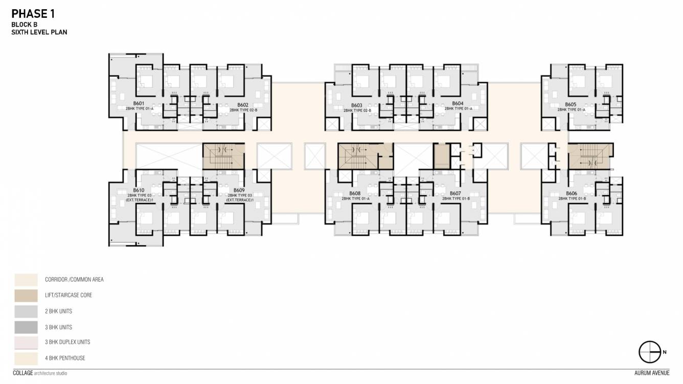  aurum avenue WING B Cluster Plan