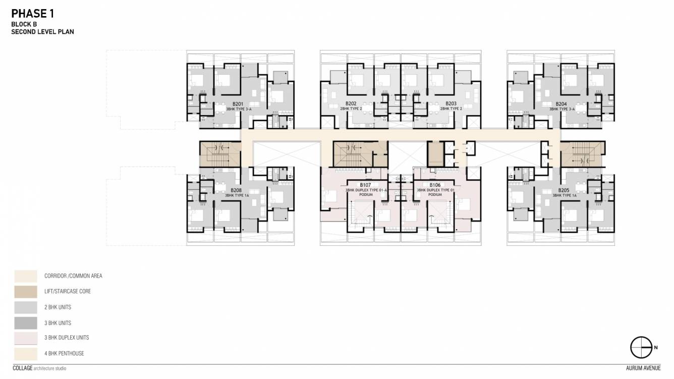  aurum avenue WING B Cluster Plan