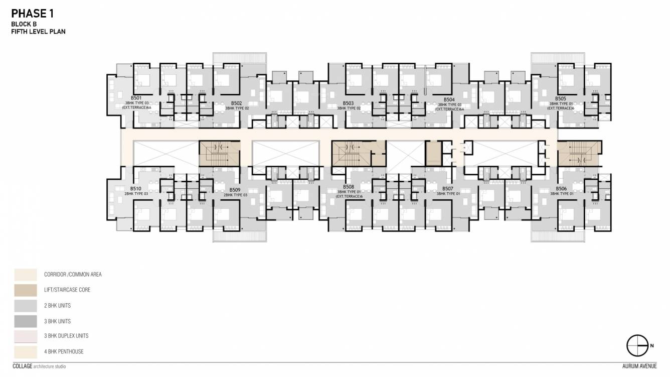  aurum avenue WING B Cluster Plan