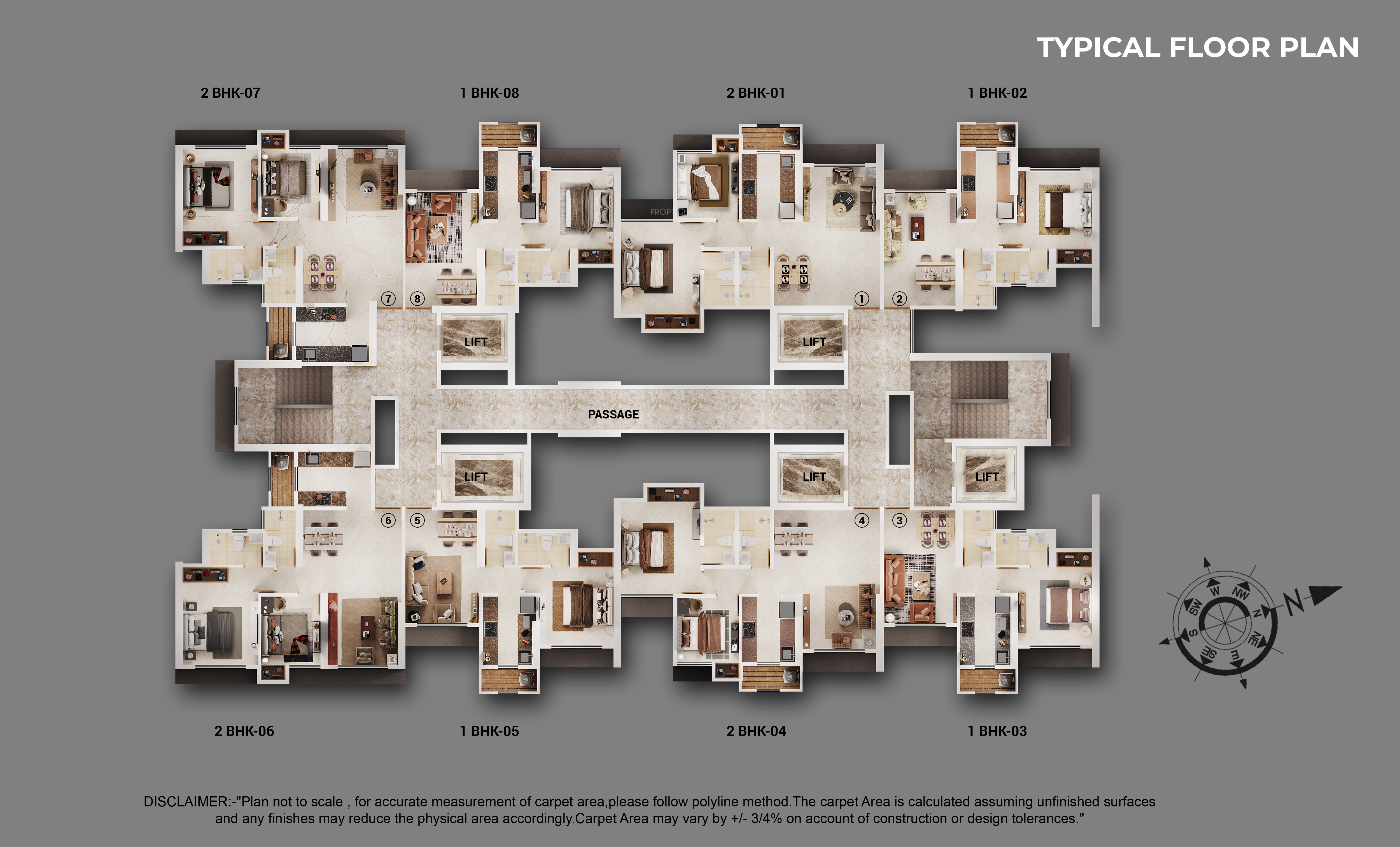  vihang thane infinity Building No 7 Elysia D 4 Cluster Plan