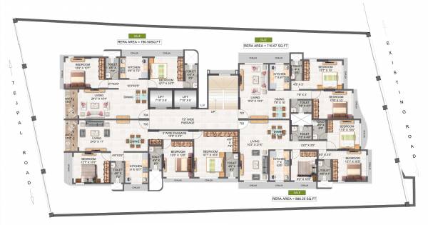  ashakiran Pruthvi Ashakiran Cluster Plan for 7th Floor