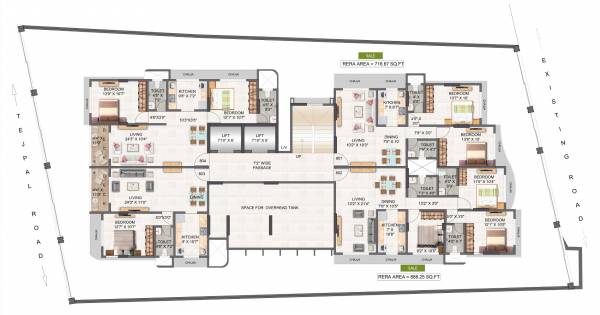 ashakiran Pruthvi Ashakiran Cluster Plan for 8th Floor