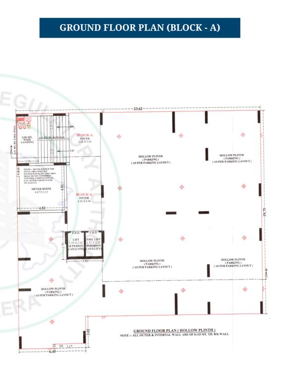 lavish Block A Cluster Plan for ground Floor