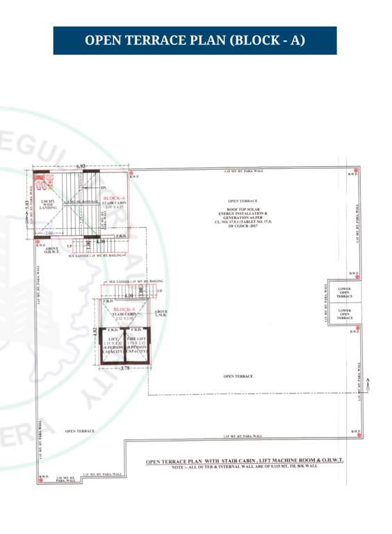 lavish Block A Cluster Plan for terrace floor